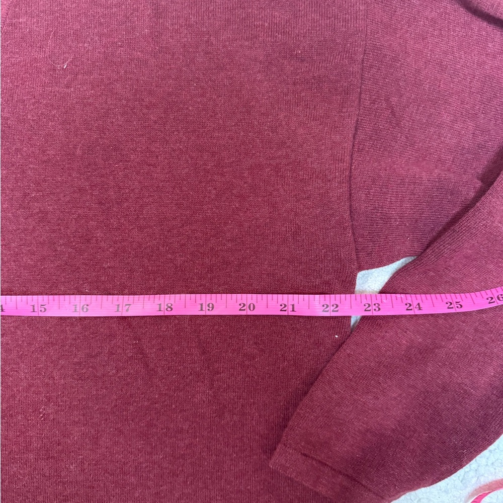 Pact Organic Cotton V Neck Sweater L Rust Soft Minimalist Capsule - Picture 4 of 6